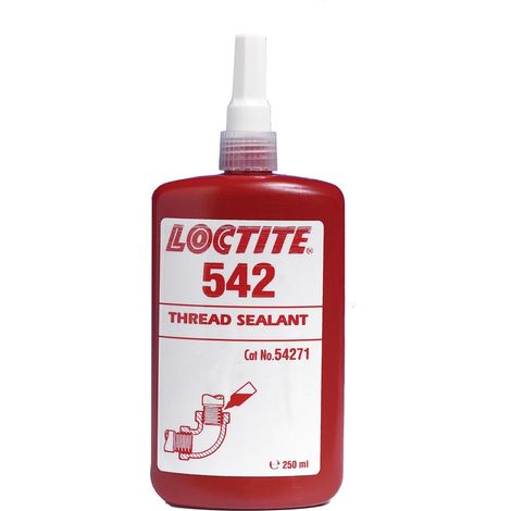LOCTITE 542 250ml Produit d'étanchéité filetée marron résistance moyenne petits diamètres - Loctite