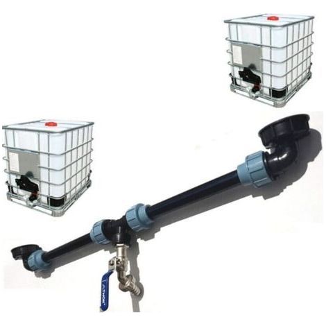 IBC-Tankanschlussset mit Hahn und 1/2"-Messing-Schlauchanschluss (1/4)