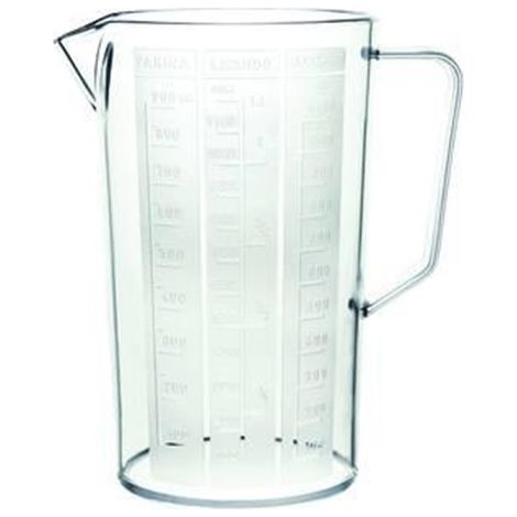 CARAFFA GRADUATA CON MANICO  FLORIDA - lt.1,5 - ø cm.12x19h. FER 326193 - PZ 6