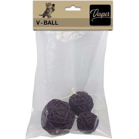 Vesper 3-Ball Rattan Brown 5/6/8 cm