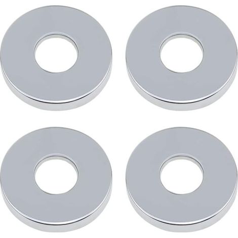 Rosace Robinet Mitigeur Douche 4 Pièces Chromées Rosasse Ouvrante Robinetterie 26mm (3/4 ") Acier Inoxydable Rosace Plomberie Plate Basse for Cuisine Salle de Bain