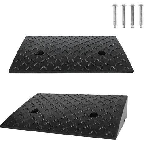 AUFUN Rampe de Trottoir en Caoutchouc 11 cm de Haut (1/5)
