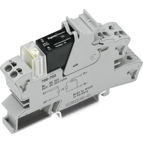 WAGO Relais à semi-conducteurs 788-700 3.5 A Tension de contact (max.): 24 V/DC 1 pc(s) S71886 (1/2)