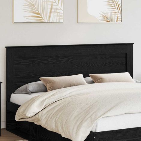 Headboard Black Oak Engineered Wood vidaXL (1/5)