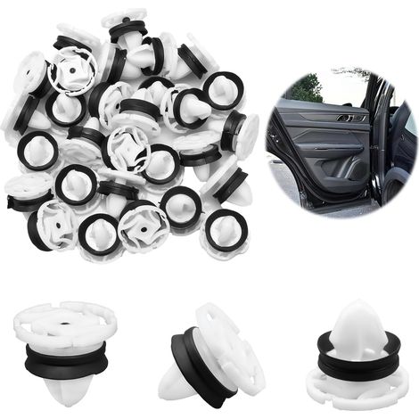 30 Pièces Clips de Fixation pour Garniture de Porte 7703077476 (1/5)