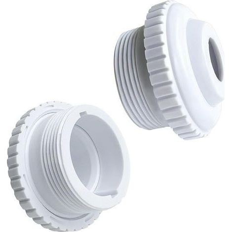 Set mit 2 verstellbaren Pooldüsen mit Schwenkkopf – Poolzubehör – Weiß (1/5)