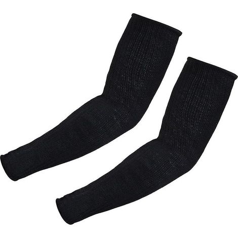 Schnittfeste Unterarmschützer, Sicherheitshandschuhe, Schutzausrüstung für Gewichtheben, Sport, Camping und Reisen, schwarz.