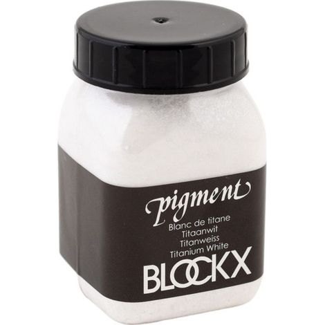 Pigment en poudre - Blanc de titane - 23 - Blockx - Pot de 100g (1/2)