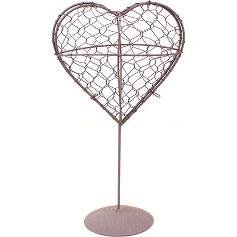 Marco colgante decorativo de metal – marco de hierro forjado – estilo vintage moderno, 30 cm de alto, 17 cm de diámetro, para decoración de pared (1/5)