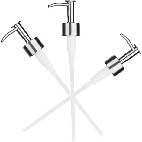 Piece Stainless Steel Lotion Bottle Pump Set for Bathroom (1/5)