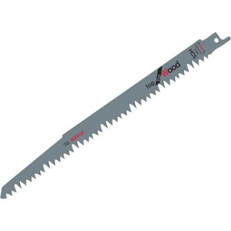 Bosch 2608650698 S 1531 L Top for Wood Reciprocating Saw Blade 240mm 5 TPI Pack of 100 BPAS1531L100
