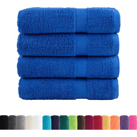Essuie-mains de qualité supérieure SOLUND 4 pcs bleu 600 g/m² CFW112320 (1/5)