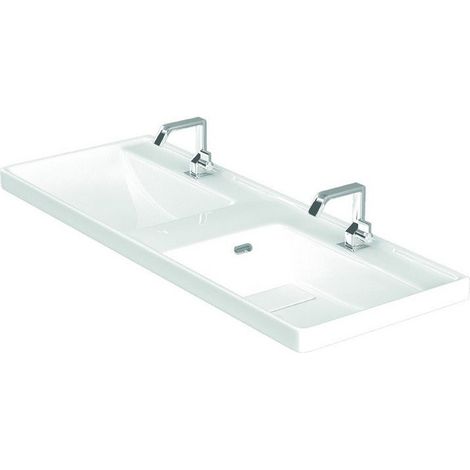 Lavabo sospeso doppia vasca 120cm Litos-TT82 kamalu