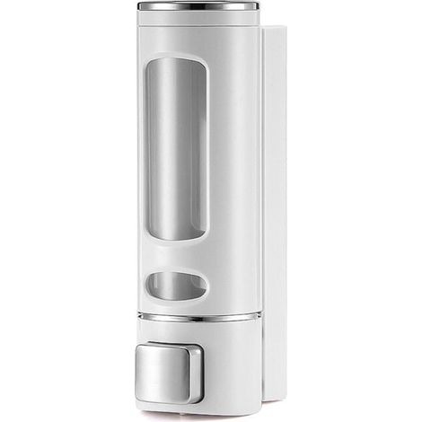 Dispensador de jabón de pared de 450 ml - Dispensador manual de champú y gel de ducha para baño y cocina - Contenedor de loción - Práctico y elegante (1/4)