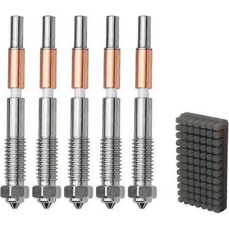 Buses en acier trempé 0,4 mm à démontage rapide avec brosse en silicone pour imprimante 3D QIDI Plus 4 (1/5)