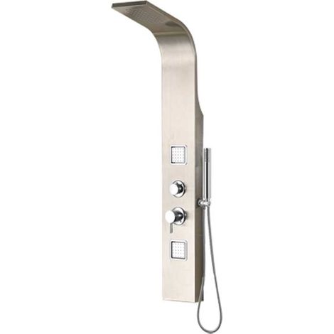PANNELLO DOCCIA INOX ""VEGA"" Versione Idro