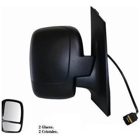 Rétroviseur électrique droit noir 2 glaces chauffant avec sonde Toyota Proace 2013-2016