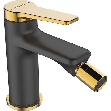 Rubinetto bidet da pavimento ALANIS Black Gold con tappo