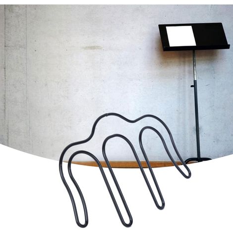Support Partition Métal Noir Léger pour Piano et Guitare (Lot de 2) (1/5)