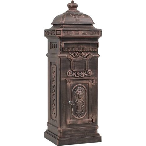 Boîte aux lettres à pilier Aluminium Vintage Bronze antirouille