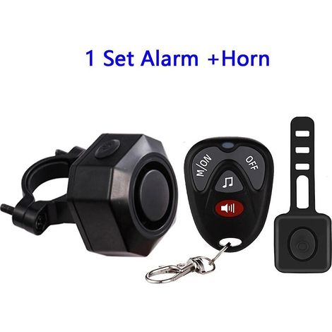 Alarma inalámbrica para bicicleta Wsdcam, resistente al agua, con control remoto y carga USB, para protección de seguridad de motocicletas. (1/5)