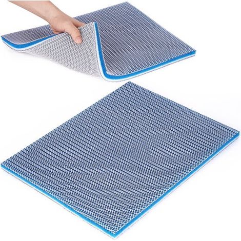 Tapis filtrants 8D réutilisables - 30 x 20 x 2 cm - 2 x Mousse filtrante pour aquarium - Découpable - pour filtrer l'aquarium et l'étang (1/5)
