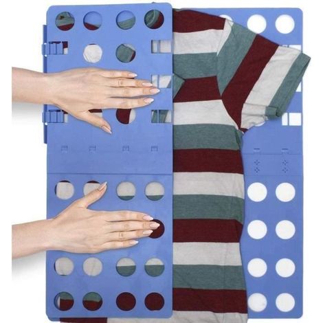 Planche à Plier le Linge - XHTANG - Ajustable - Bleu - Taille Ouverte 68x56cm - Poids 565g