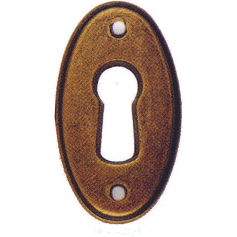 Bocchette per mobili ovali mod.30625 in ottone anticato - mm.22x38h.