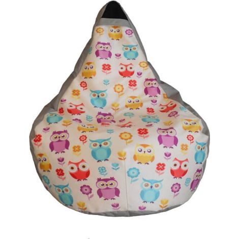 Poltrona a Sacco Pouf in Poliestere Design Gufetto Avalli (1/2)