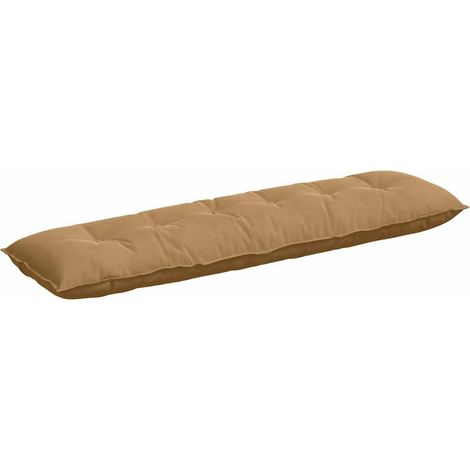 Coussin de Dos Marron 180 x 50 cm Tissu en velours côtelé