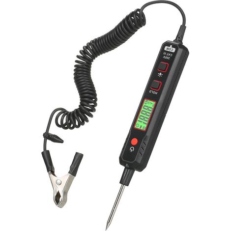HABOTEST Kfz-Spannungsprüfer, Kfz-Schaltungstester 0,8 V–100 V, LCD-Digitalanzeige