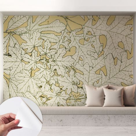 Fotomurale adesivo stickers - murali decorativo - soggiorno moderno - effetto realistico - Foglie degli alberi 208x146 cm (1/5)