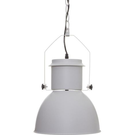 Suspension métal blanc style lanterne Atmosphera (1/2)