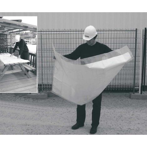Moncoffrage – Housse de protection pour plans A0 1,50x1m – 10 pièces – Très transparente 200 microns – Ouverture facile pour insertion