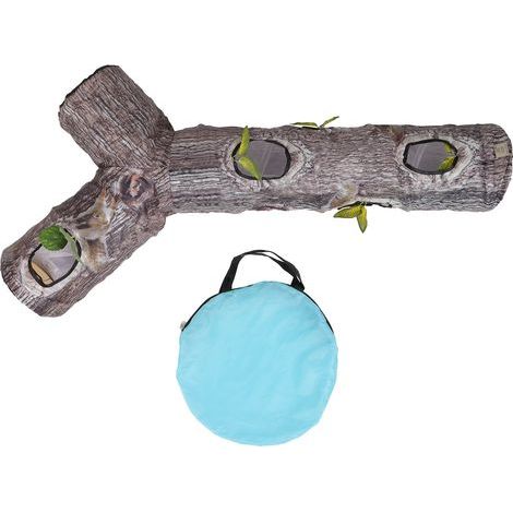 Naroote Cat Tunnel, Bunny Tunnel Washable Pet Cat Tube Toys Interactive Chaton Tube Jouet Toys Chat pour Chats Intérieurs pour Lapins, Chatons, Furets, Chiot et Chiens (1/5)