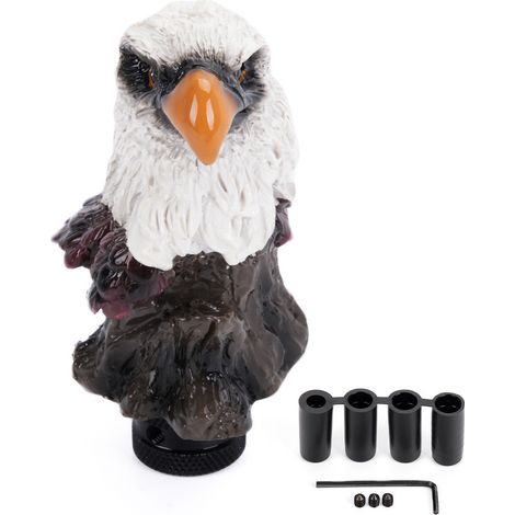 Car modification parts: Eagle gear shift head, resin gearbox shift head, white eagle gear shift lever head - Type A (1/4)