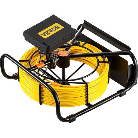 Caméra de canalisation 30 m avec écran 4,3 pouces, lumière LED réglable, batterie 8500 mAh, étanche IP68 pour inspection des (1/5)