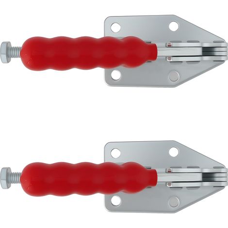 Set of 2 quick-release clamps, 180 kg capacity, 30 mm stroke, 144.5° angle, for woodworking, sliding table saw positioning (1/5)