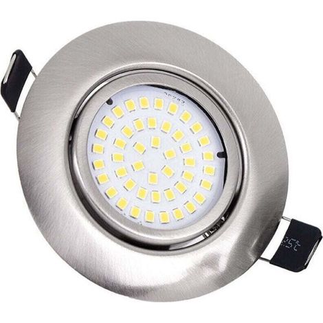 LED Spots Encastrables 1pc Orientable Rond 5W Ultraslim Blanc Chaud 3000K 220V IP44 éclairage plafond encastré pour salle de bain,Cuisine,Salon,Couloir