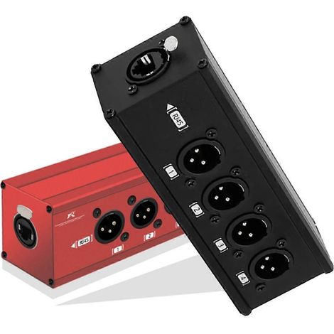 Paar RJ45 4-Kanal XLR 3-Pin Audio-/Netzwerk-Verlängerungskabel (1/5)