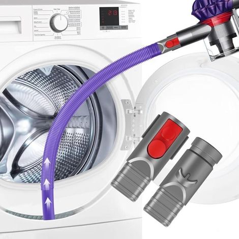 Suceur Long Embout Flexible Pour Dyson V15 V12 V11 V10 V8 V7 V6 Buse Plate Accessoire Aspirateur Pour Nettoyer Les Meubles De Voiture Et Le Sèche Linge Outil De Nettoyage Des Crevasses (1/5)