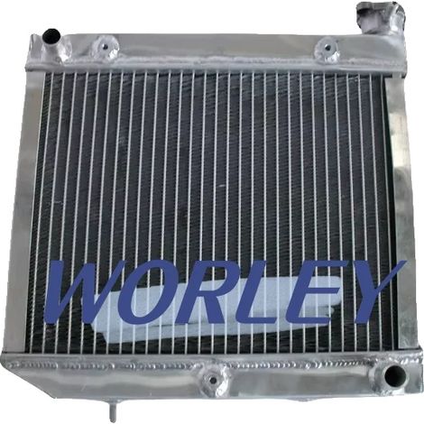 Radiador de aleación de aluminio, compatible con Honda TRX450R TRX450, presión máxima de trabajo 85 PSI, presión máxima de rotura 245 PSI, temperatura de funcionamiento de -65 °F a 500 °F. (1/5)