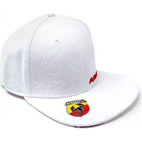 Cappellino Abarth Visiera Piatta - Colore: BIANCO