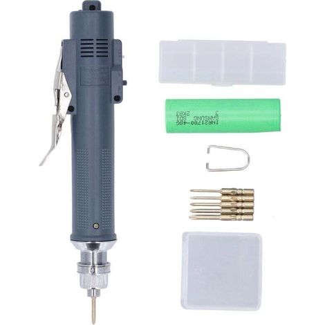 Cordless Electric Screwdriver Kit Industrial Precision Adjustable Torsion Cw Ccw (1/4)