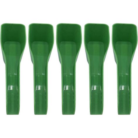 Ensemble de 5 cuillères nourrissantes manuelles pour volailles, seau en plastique pour aliments et eau, mangeoire durable pour canards et cailles.-AquaForge (1/4)