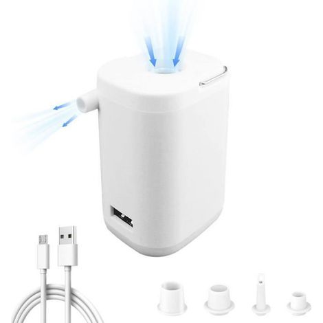 Gonfleur Electrique - 2400 mAh - USB-C - 3500 psi - 180 l/min - Pour Matelas Gonflables Piscines Anneaux - 1 Piece (1/5)