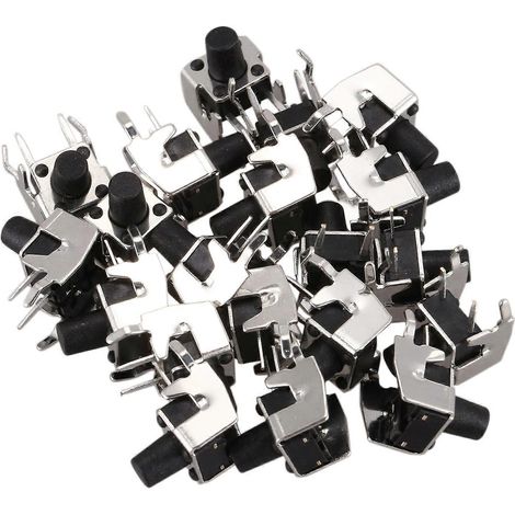 Packung mit 20 taktilen Momenttastern mit rechtwinkligem Gehäuse, 6 x 6 mm x 8 mm (1/5)