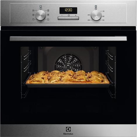 Electrolux – Four électrique chaleur tournante 65L – Nettoyage catalyse – Classe A – Puissance grill 2090W – Dimensions 594x590x560mm – EOH3C01BX