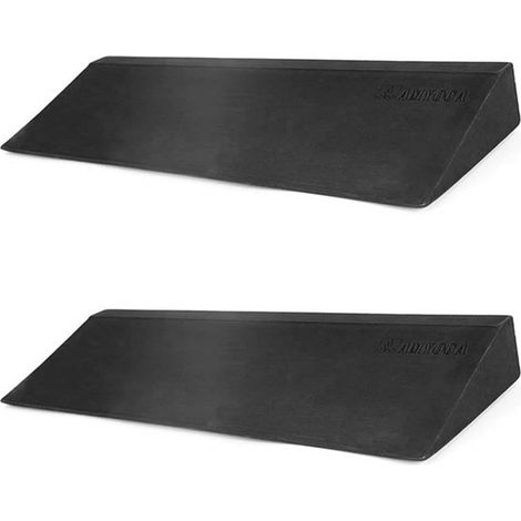 2X Accessoires D'équipement de Forme Physique de Yoga Planche Inclinée de Yoga Mousse Noire Coin de Yoga Brique en Bois Inclinée de Yoga (1/3)