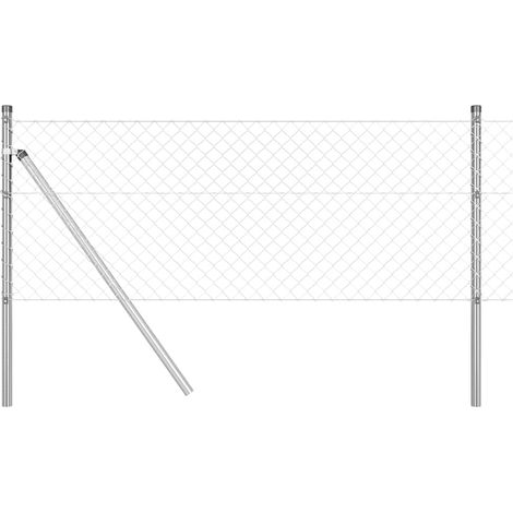 Maison Exclusive - Ground Fix Geschweißter Drahtzaun 10 x 0,8 m (